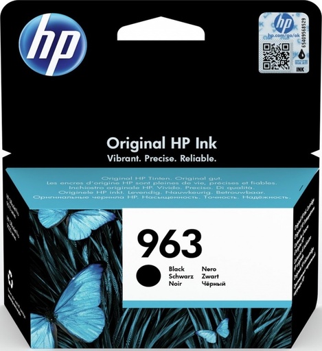 HP 963 Original Ink Cartridge, Black (3JA26AE)