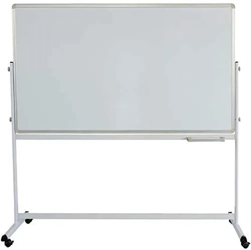 Modest Double Sided Magnetic Whiteboard With Stand and Wheels 90 x 120 cm