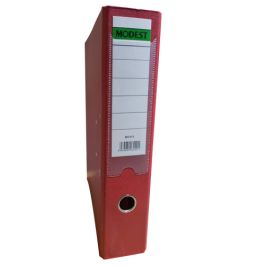 Modest MS 612 PVC Fixed Box File - 3 Inch, F/S, Red