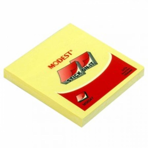 Modest MS657 Sticky Notes , 3 x 4 in , Yellow (Pack of 12)