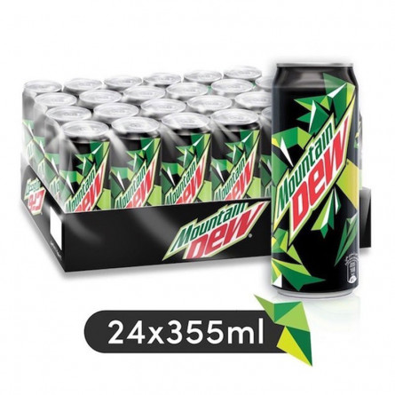 Mountain Dew Soft Drink 330ml (Pack of 24 in Cans)