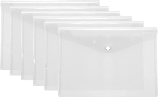FIS FSPGDBA4CL/W MyClearBag (Plastic Envelope) , A4 , Clear , without Printed Text ( Pack of 12)