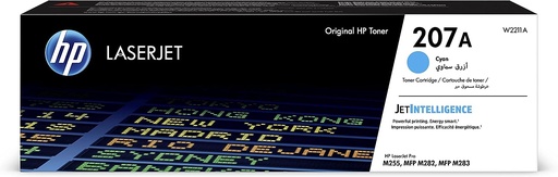 HP 207A Original LaserJet Toner Cartridge, Cyan (W2211A)