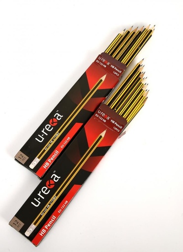 Ureka EU122HB Pencil W/Eraser - 7'' (Pack of 12)
