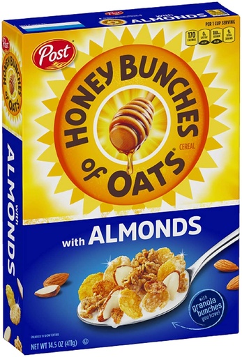 POST Honey Bunches of Oats Cereal with Almonds 411g