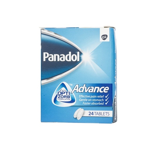Panadol Advance With Opti Zorb Formulation Tablets White (Pack of 24)