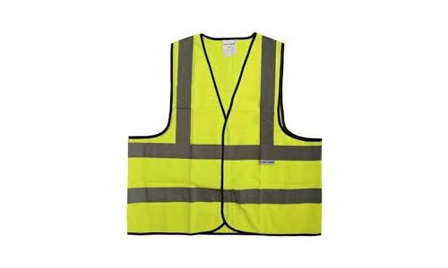 Per4mer VTT01 Fabric Type Safety Vest - Large, Yellow
