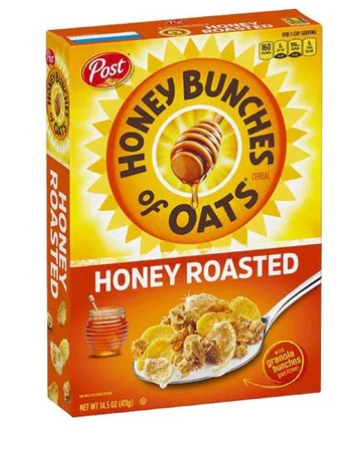 Post Honey Bunches Of Oats Honey Roasted Cereal 411g