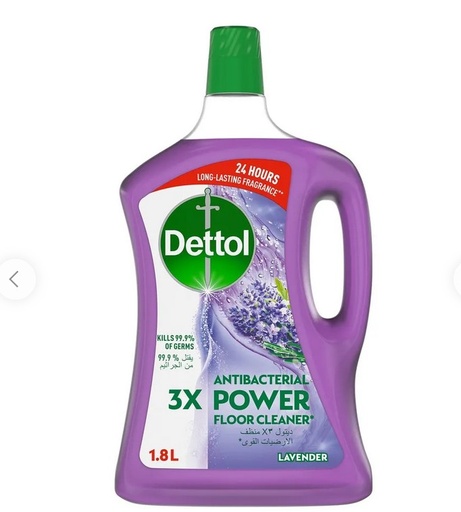 Dettol 3X Antibacterial Power Floor Cleaner 1.8L , Lavender