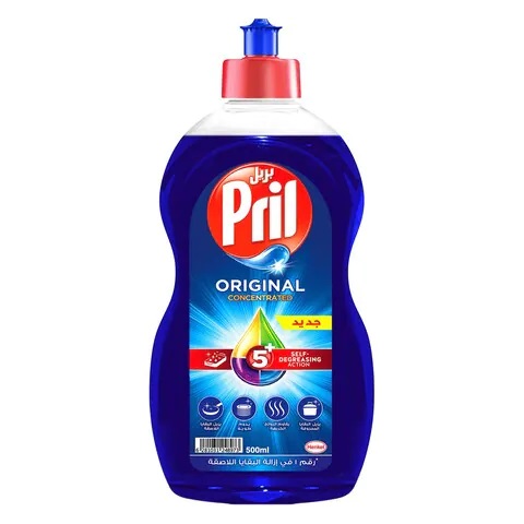 Pril 5-In-1 Dishwashing Liquid 500ml , Original
