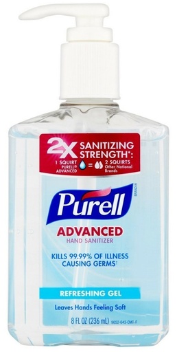 Purell 4040-12 Advanced Hand Sanitizer 236ml (Box of  12)