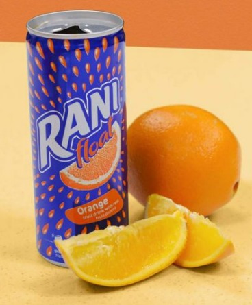 Rani Float Orange With Real Fruit Pieces 240ml (Pack of 24 Cans)