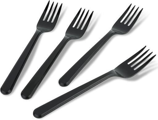 Diamond Heavy Duty Disposable Fork Black (Pack of 50)