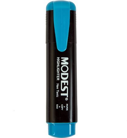 Modest MS 810 Highlighter, Blue (Pack of 10)