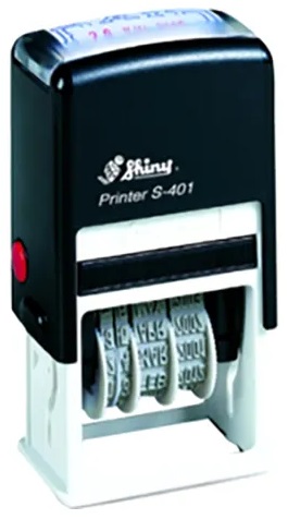 SHINY S-401 "PAID" SELF-INKING STAMP WITH DATE