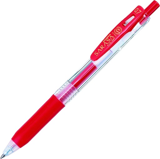 Zebra Sarasa Clip Gel Pen 0.7mm , Red ( Pack of 10)
