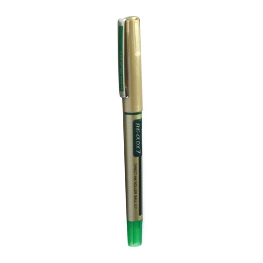 Zebra DX7 Roller Ball Pen - Fine, 0.7mm, Green (Pack of 10)