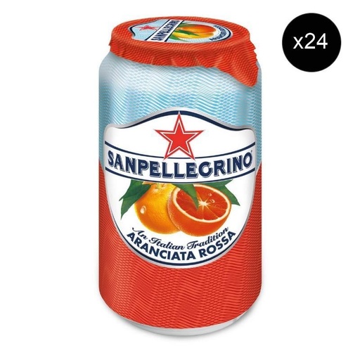 [1916] San Pellegrino Aranciata Rossa Sparkling Juice (24 Cans of 330mL)