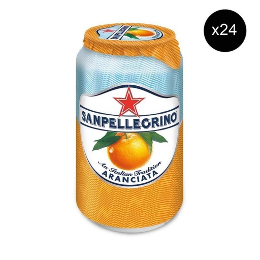 [1917] San Pellegrino Aranciata Sparkling Juice (24 Cans of 330mL)