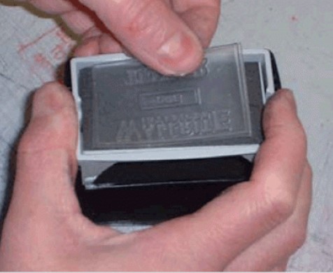 Shiny S-827D Self-Inking "PAID" Stamp , RUBBER REPLACEMENT only
