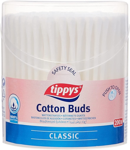 Tippy's Classic Cotton Buds (Pack of 200)