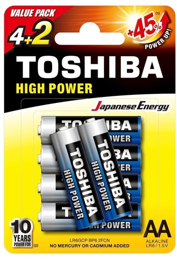 Toshiba  AAA Battery (4+2)
