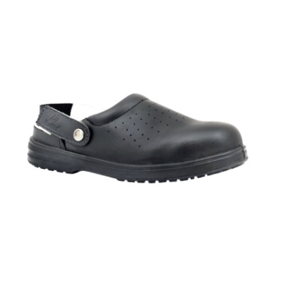 Vaultex VE12 Safety Clog Shoes - S3 Standard , Black , Microfiber Leather ( Sizes from 38-46)