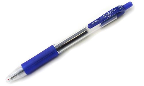 Zebra Sarasa Gel Pen - 0.5mm, Blue (Pack of 10)