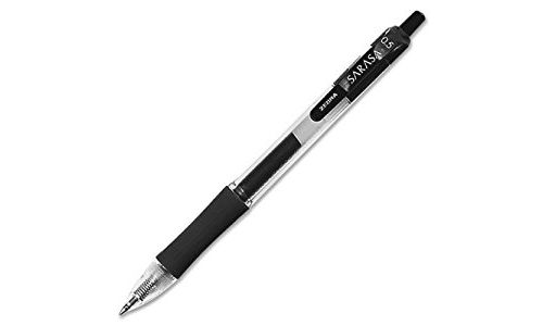 Zebra Sarasa Gel Pen - 0.5mm, Black (Pack of 10)