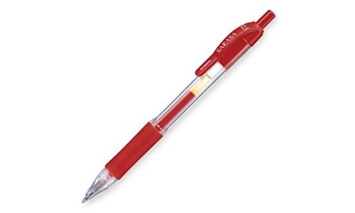 Zebra Sarasa Gel Pen - 0.5mm, Red (Pack of 10)