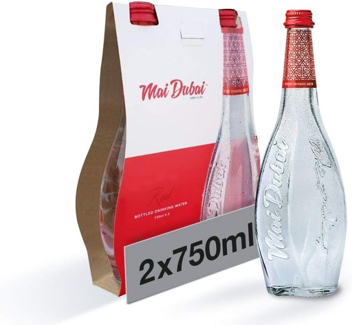 Mai Dubai Still Water Glass Bottle 750ml( Pack of 2) x 3