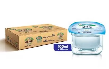 Al Ain Mineral Water Cups  100ml (Box of 48)