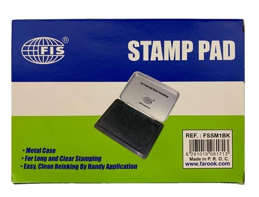 FIS FSSM1BK Stamp Pad , Black