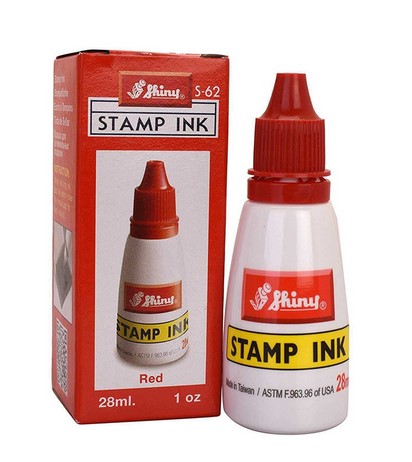 Shiny S-62  Stamp Ink,Red