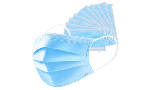 Disposable 3-Layer Face Mask, Blue (Pack of 50)