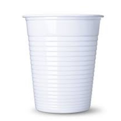 AISH Plastic Cups 6oz White (50Pcs)