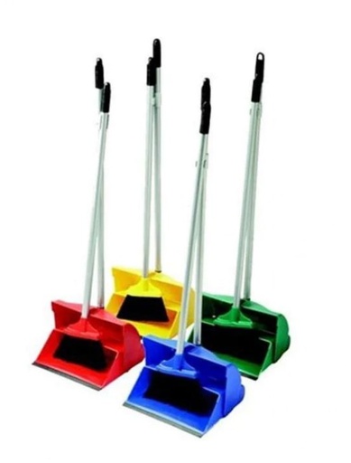 ADY Long Dustpan and Brush Broom Closable Set - Multicolors