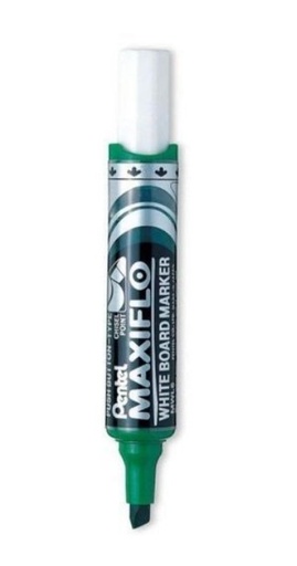 Pentel Maxiflo Whiteboard Marker Chisel tip - Green(Pack of 12)