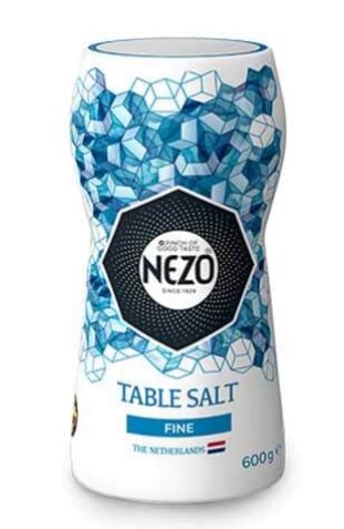 Nezo Fine Table Salt, Fine Salt Set, Blue 600grams