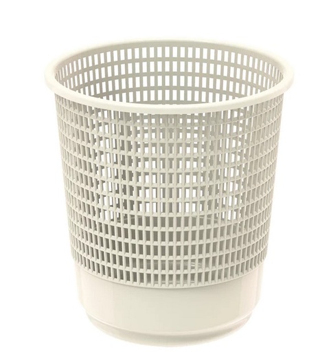 COSMOPLAST Round Waste Paper Basket , Plastic 9L White