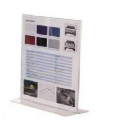 Tecnostyl PB109 Brochure Acrylic Stand , A3 , Transparent ( T-shape)