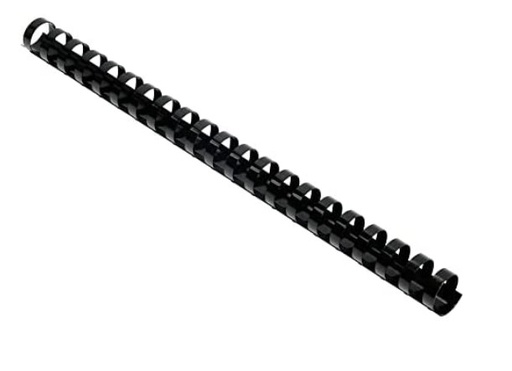 UNISTAR  Binding Rings Plastic , Black,12mm , (90sheets capacity) (pack of 100)