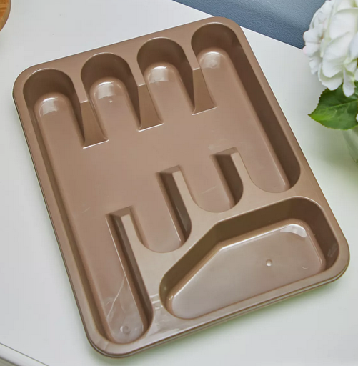 HCenter WP-Stitch Cutlery Tray , Plastic , Brown