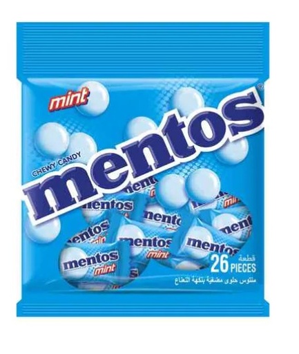 Mentos Mint Flavoured Chewy Candy Pack of 26