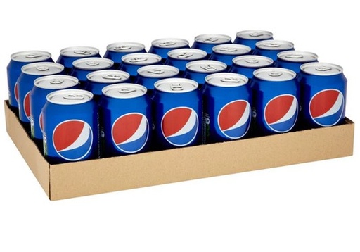 Pepsi Regular Cola Carbonated Soft Drink 330ml (Pack of 24)