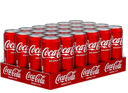 Coca-Cola Coke Regular Can Value 330 ml (Pack of 24)