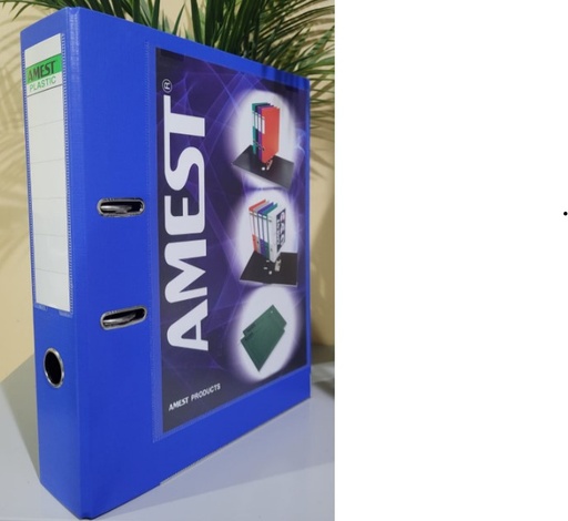 Amest PVC Box File - Broad(8cm) Spine, F/S ,Blue