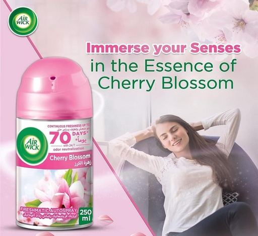 Air Wick Freshmatic Autospray Refill with Cherry Blossom Fragrance- 250ml