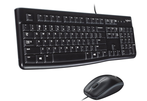 Logitech MK120 Wired Mouse and Keyboard Combo Black