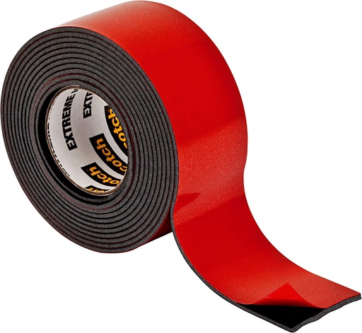 3M 414H Scotch Mount Extreme Double Sided Mounting Tape Red